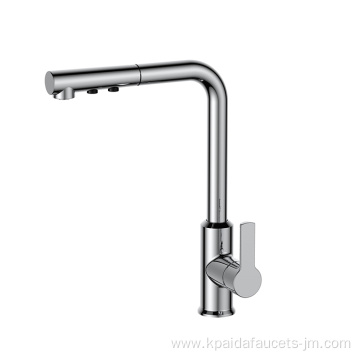 Pull Out Brushed Nickel Kitchen Faucet